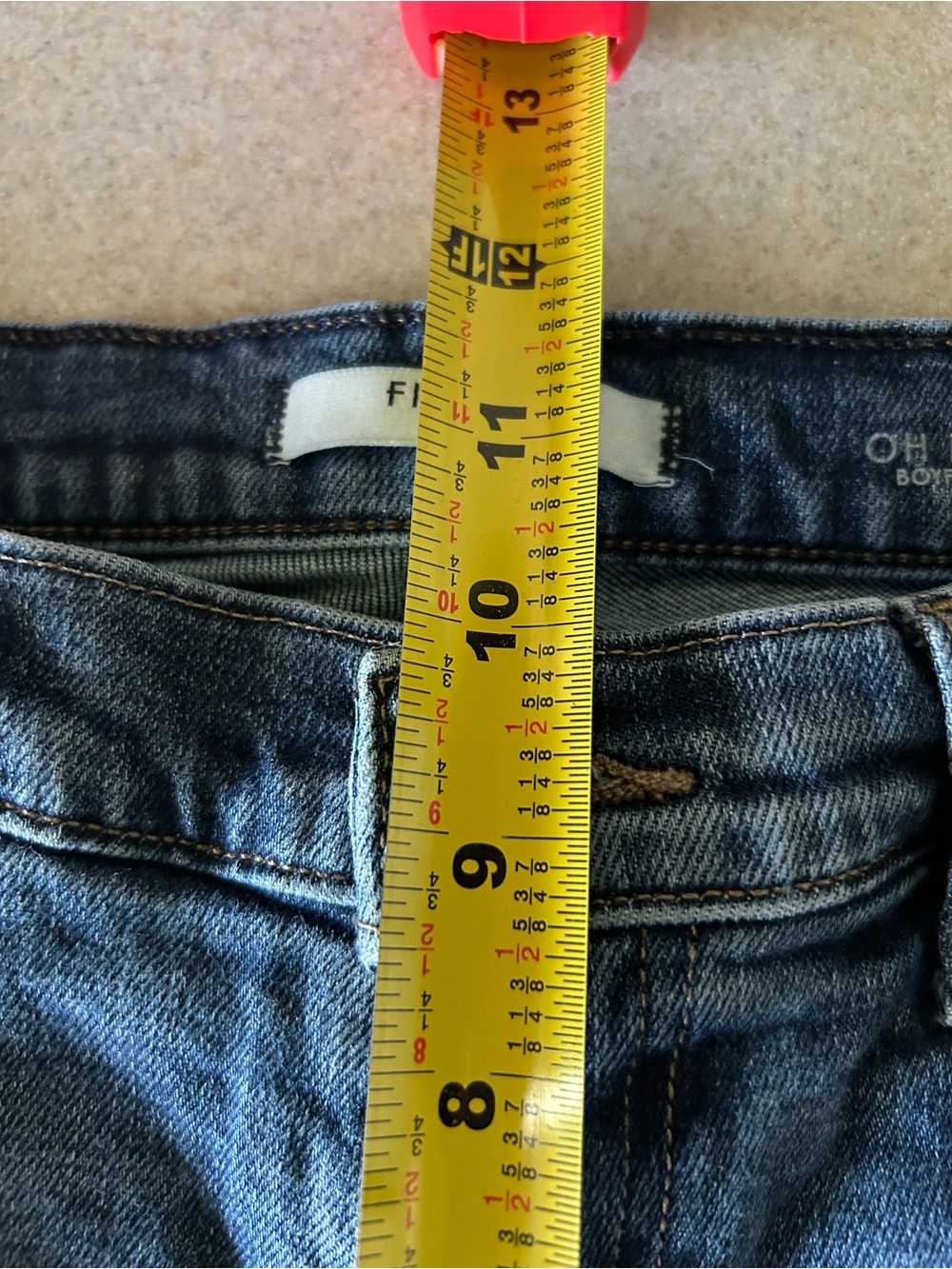 Fidelity Oh Boy Boyfriend straight Leg Patchwork jeans Size 28 Festival - Picture 8 of 9